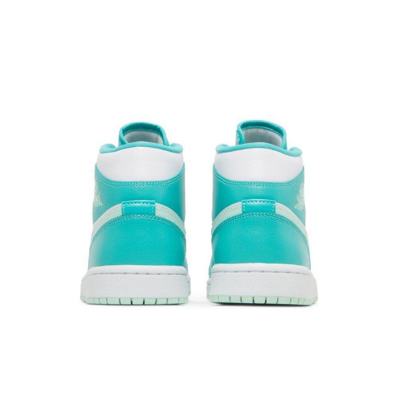 Γυναικεία Παπούτσια Air Jordan 1 Mid Άσπρο Μπλε Πράσινος