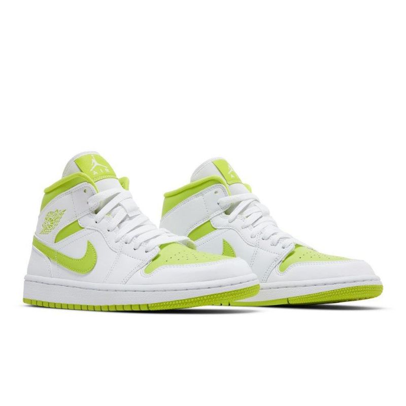 Γυναικεία Παπούτσια Air Jordan 1 Mid Άσπρο Πράσινος
