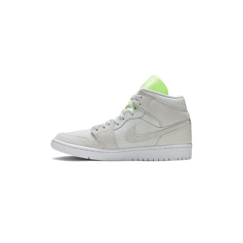Γυναικεία Παπούτσια Air Jordan 1 Mid Γκρί Πράσινος