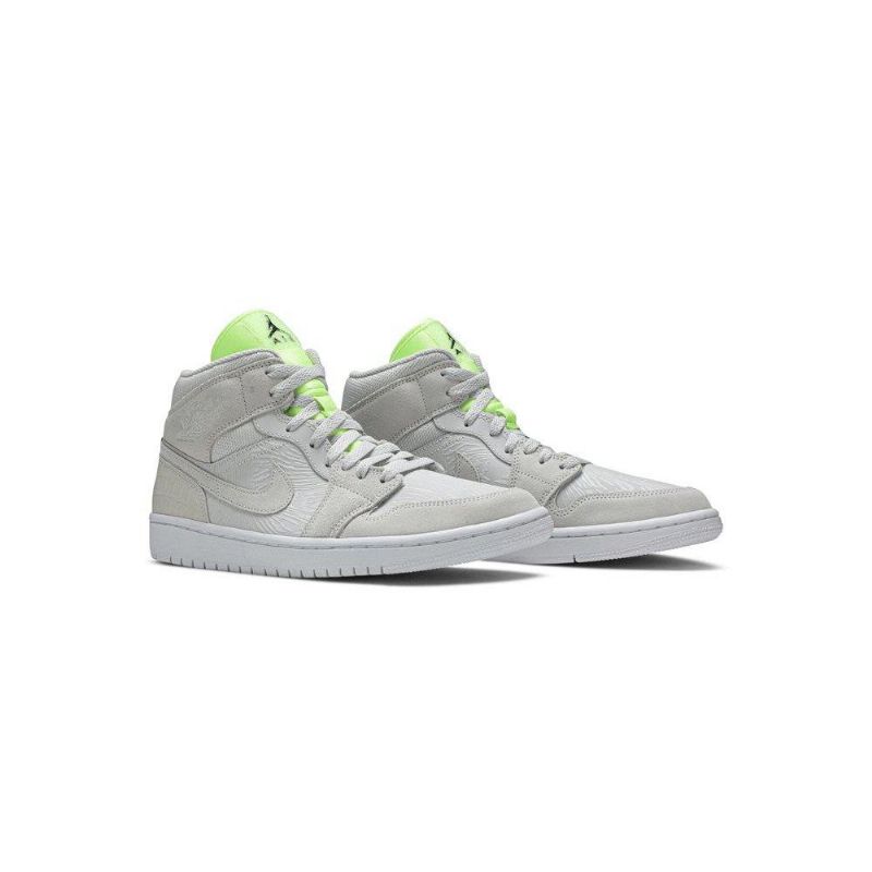 Γυναικεία Παπούτσια Air Jordan 1 Mid Γκρί Πράσινος