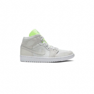 Γυναικεία Παπούτσια Air Jordan 1 Mid Γκρί Πράσινος