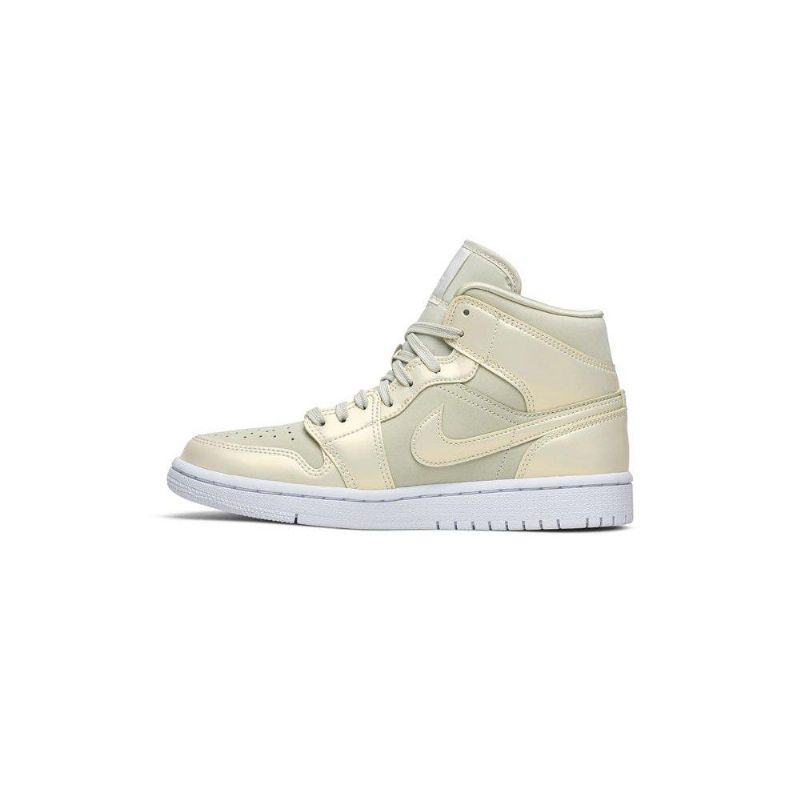 Γυναικεία Παπούτσια Air Jordan 1 Mid Κίτρινος Άσπρο