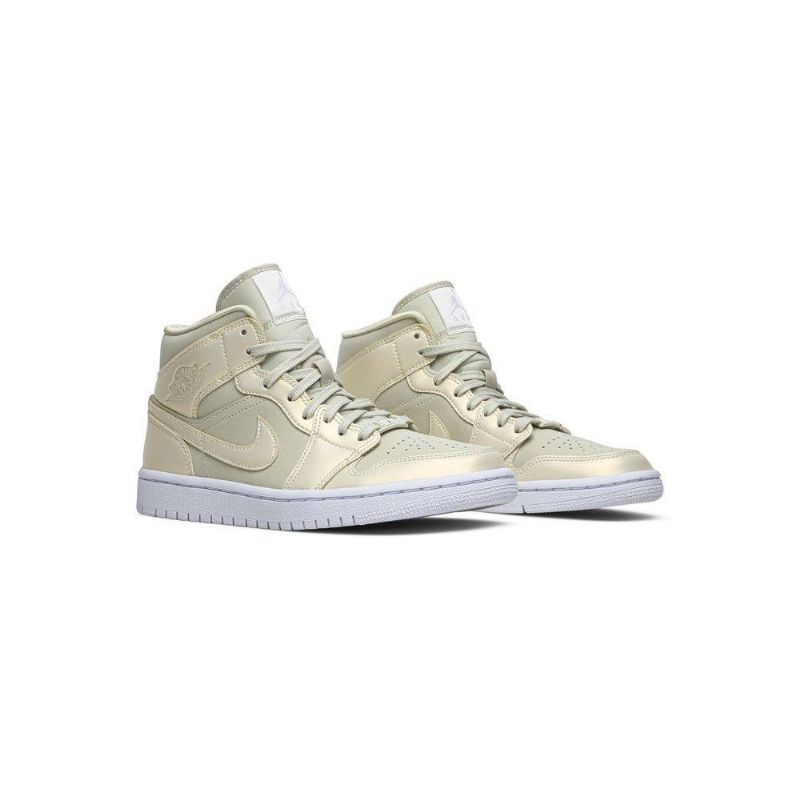 Γυναικεία Παπούτσια Air Jordan 1 Mid Κίτρινος Άσπρο