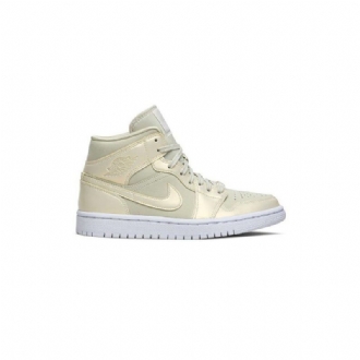 Γυναικεία Παπούτσια Air Jordan 1 Mid Κίτρινος Άσπρο