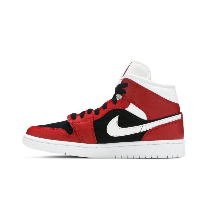 Γυναικεία Παπούτσια Air Jordan 1 Mid Κόκκινος Άσπρο Μαύρος