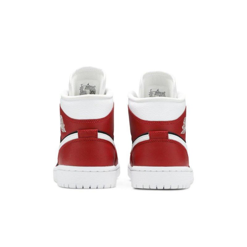 Γυναικεία Παπούτσια Air Jordan 1 Mid Κόκκινος Άσπρο Μαύρος