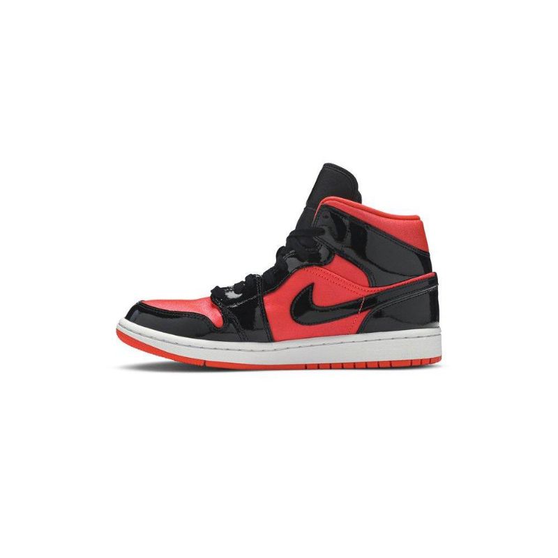 Γυναικεία Παπούτσια Air Jordan 1 Mid Κόκκινος Μαύρος