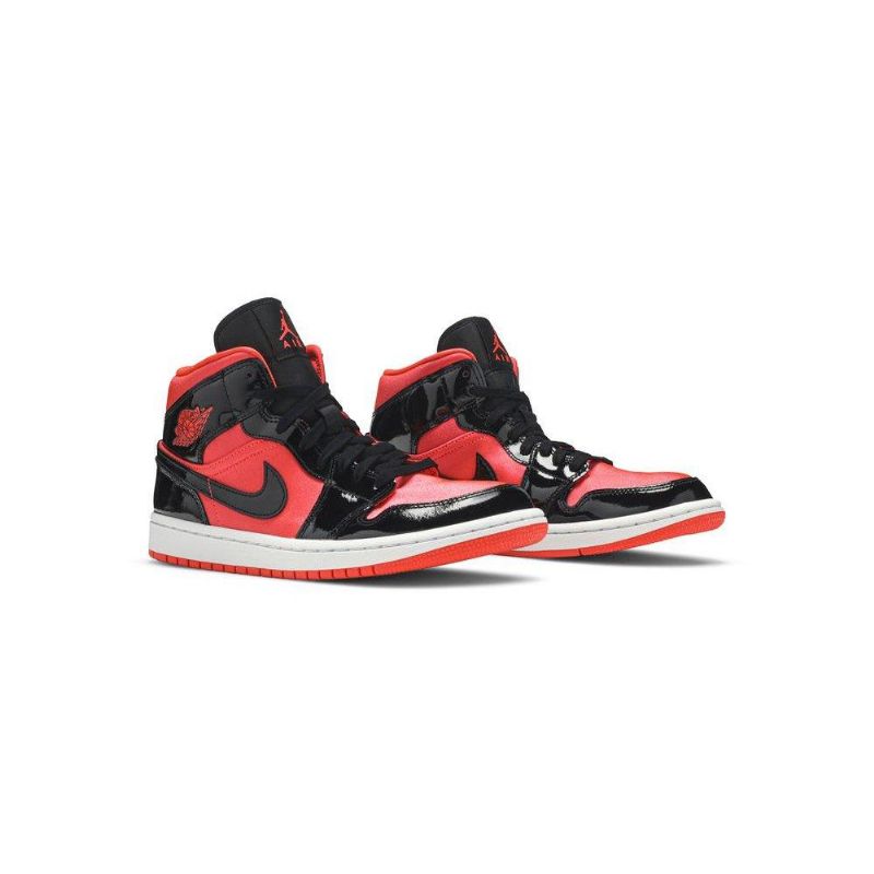 Γυναικεία Παπούτσια Air Jordan 1 Mid Κόκκινος Μαύρος