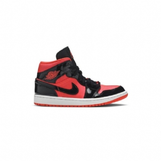 Γυναικεία Παπούτσια Air Jordan 1 Mid Κόκκινος Μαύρος