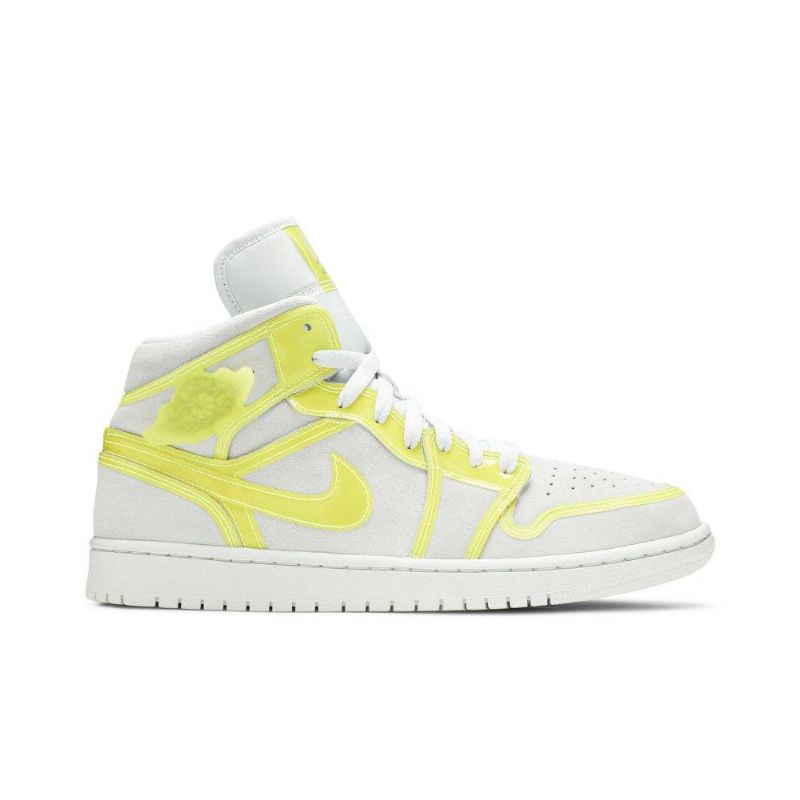 Γυναικεία Παπούτσια Air Jordan 1 Mid Lx Άσπρο Κίτρινος