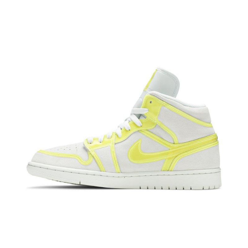Γυναικεία Παπούτσια Air Jordan 1 Mid Lx Άσπρο Κίτρινος