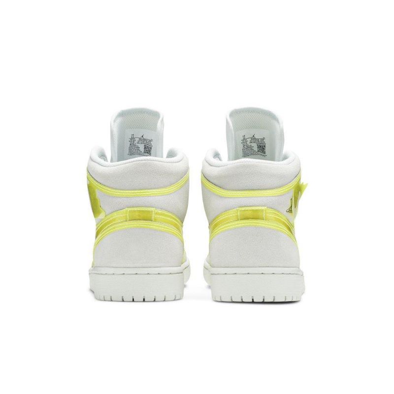 Γυναικεία Παπούτσια Air Jordan 1 Mid Lx Άσπρο Κίτρινος