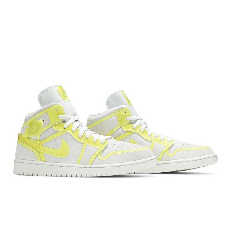 Γυναικεία Παπούτσια Air Jordan 1 Mid Lx Άσπρο Κίτρινος