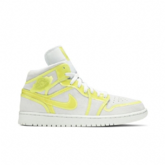 Γυναικεία Παπούτσια Air Jordan 1 Mid Lx Άσπρο Κίτρινος