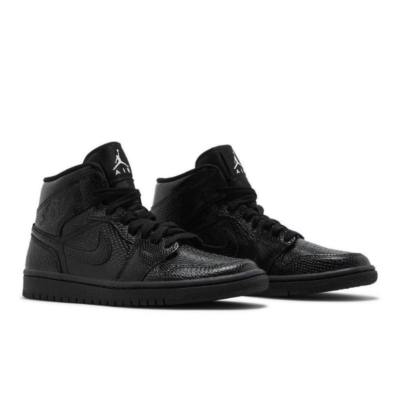 Γυναικεία Παπούτσια Air Jordan 1 Mid Μαύρος Άσπρο