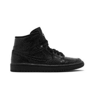 Γυναικεία Παπούτσια Air Jordan 1 Mid Μαύρος Άσπρο