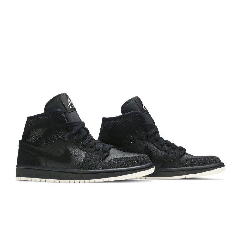 Γυναικεία Παπούτσια Air Jordan 1 Mid Μαύρος Άσπρο