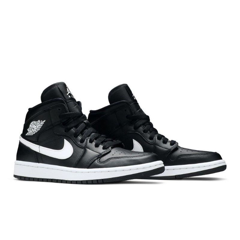Γυναικεία Παπούτσια Air Jordan 1 Mid Μαύρος Άσπρο