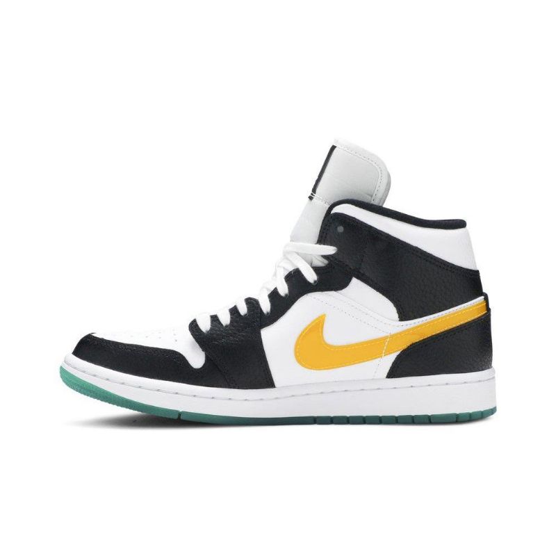 Γυναικεία Παπούτσια Air Jordan 1 Mid Μαύρος Άσπρο Κόκκινος Πράσινος