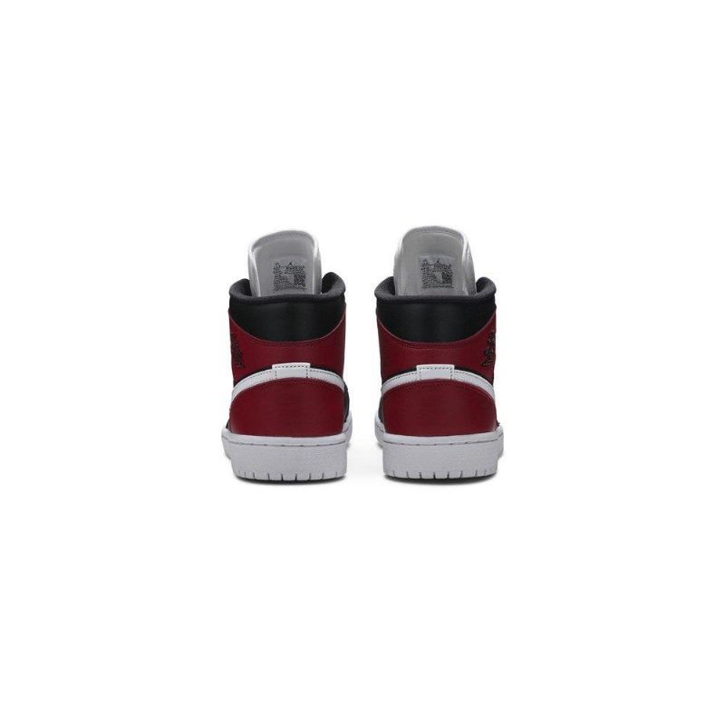 Γυναικεία Παπούτσια Air Jordan 1 Mid Μαύρος Κόκκινος Άσπρο