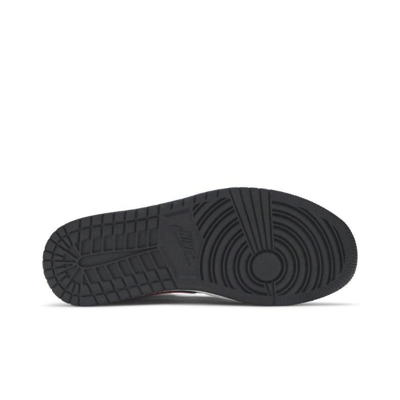Γυναικεία Παπούτσια Air Jordan 1 Mid Μαύρος Κόκκινος Άσπρο