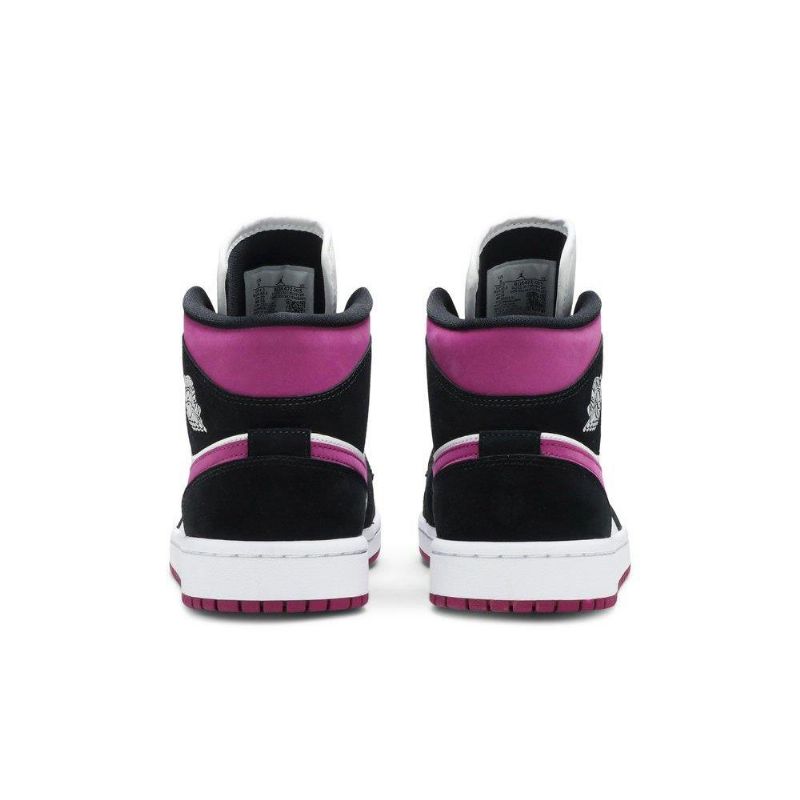 Γυναικεία Παπούτσια Air Jordan 1 Mid Μαύρος Μωβ Άσπρο