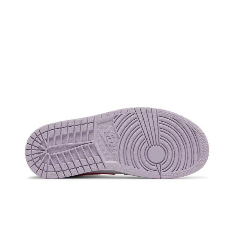 Γυναικεία Παπούτσια Air Jordan 1 Mid Μωβ Λευκά Κόκκινα