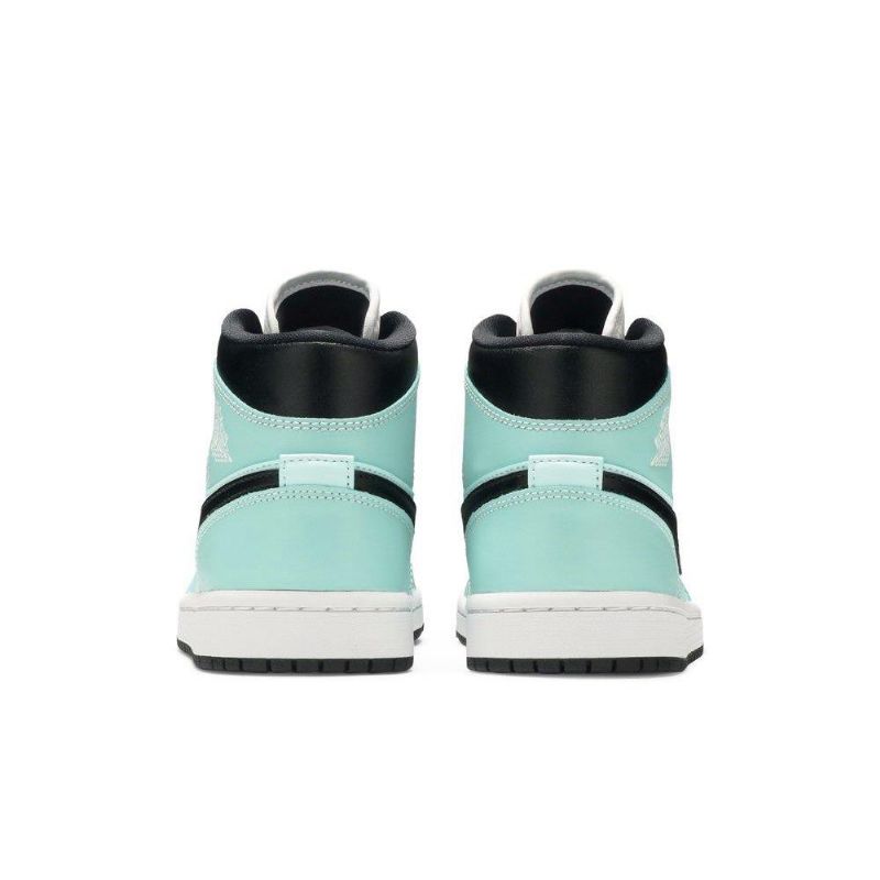 Γυναικεία Παπούτσια Air Jordan 1 Mid Μπλε Μαύρος Άσπρο