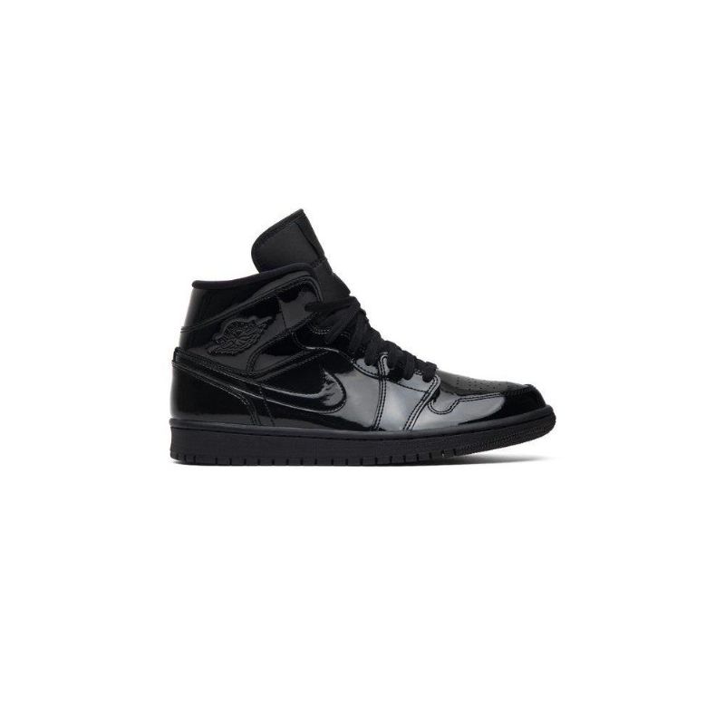 Γυναικεία Παπούτσια Air Jordan 1 Mid Patent Se Μαύρα