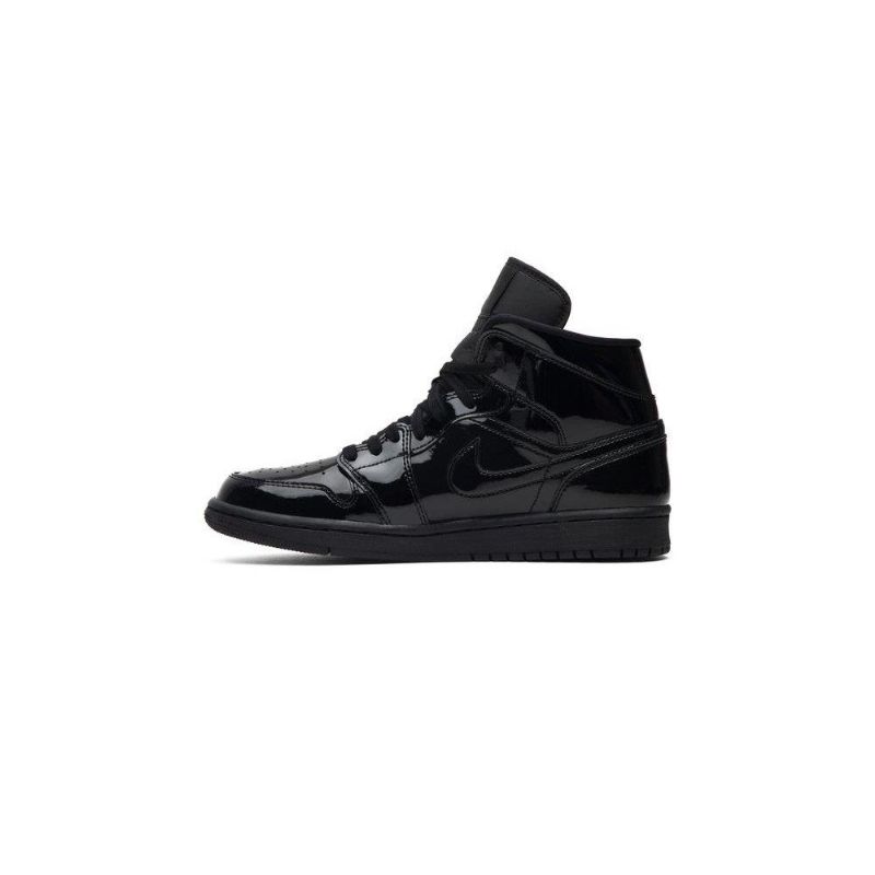 Γυναικεία Παπούτσια Air Jordan 1 Mid Patent Se Μαύρα