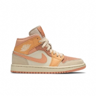 Γυναικεία Παπούτσια Air Jordan 1 Mid Πορτοκάλι Ροζ Khaki