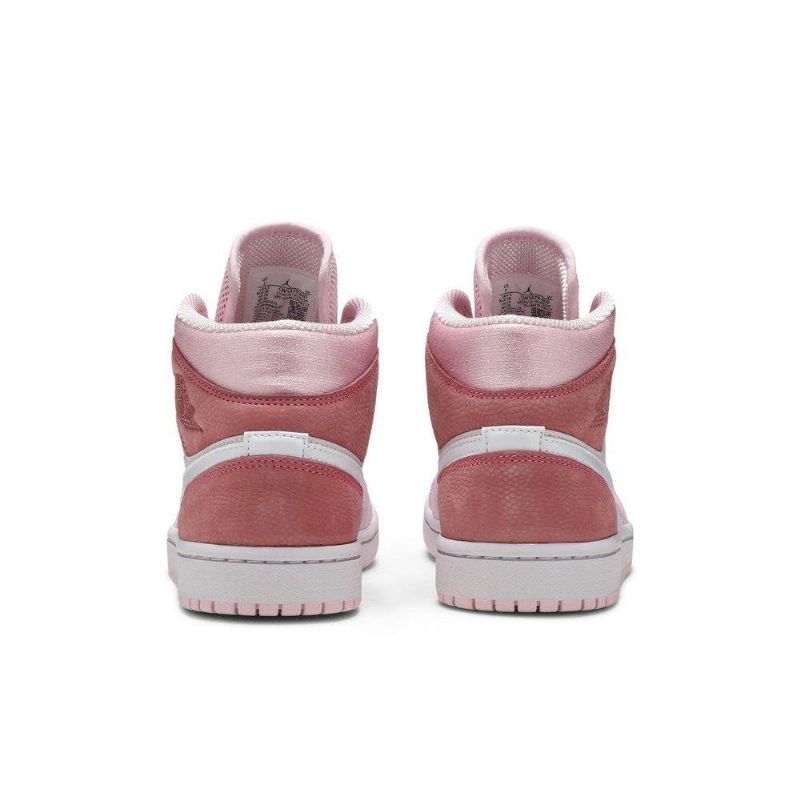 Γυναικεία Παπούτσια Air Jordan 1 Mid Ροζ Άσπρο