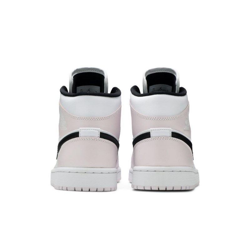 Γυναικεία Παπούτσια Air Jordan 1 Mid Ροζ Άσπρο Μαύρος
