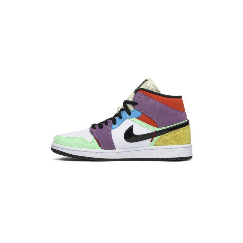Γυναικεία Παπούτσια Air Jordan 1 Mid Se Άσπρο Πολύχρωμα