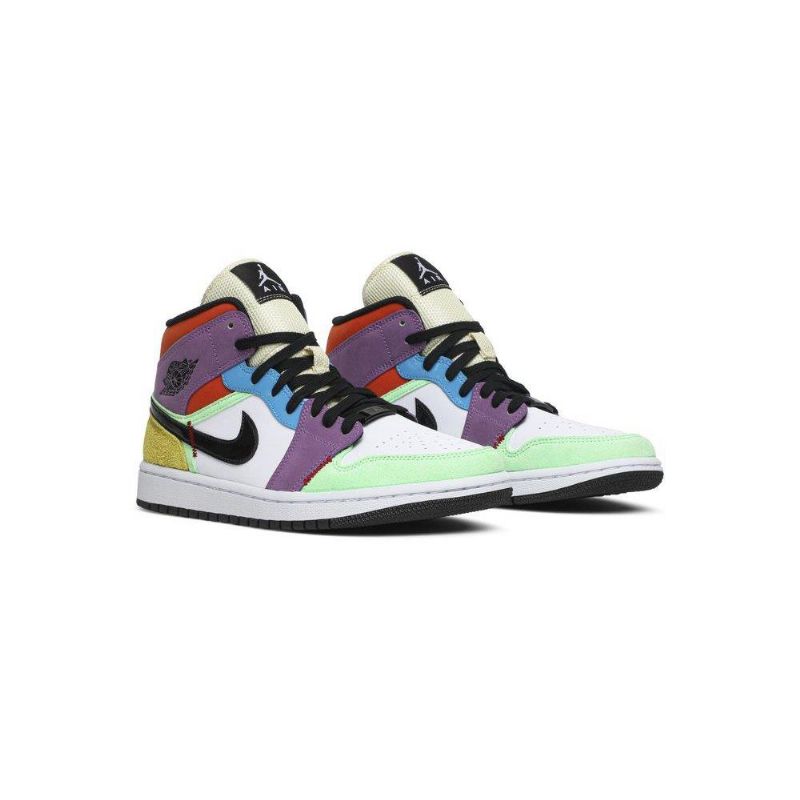 Γυναικεία Παπούτσια Air Jordan 1 Mid Se Άσπρο Πολύχρωμα
