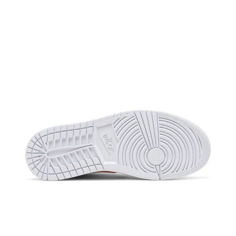 Γυναικεία Παπούτσια Air Jordan 1 Mid Se Άσπρο Πορτοκάλι