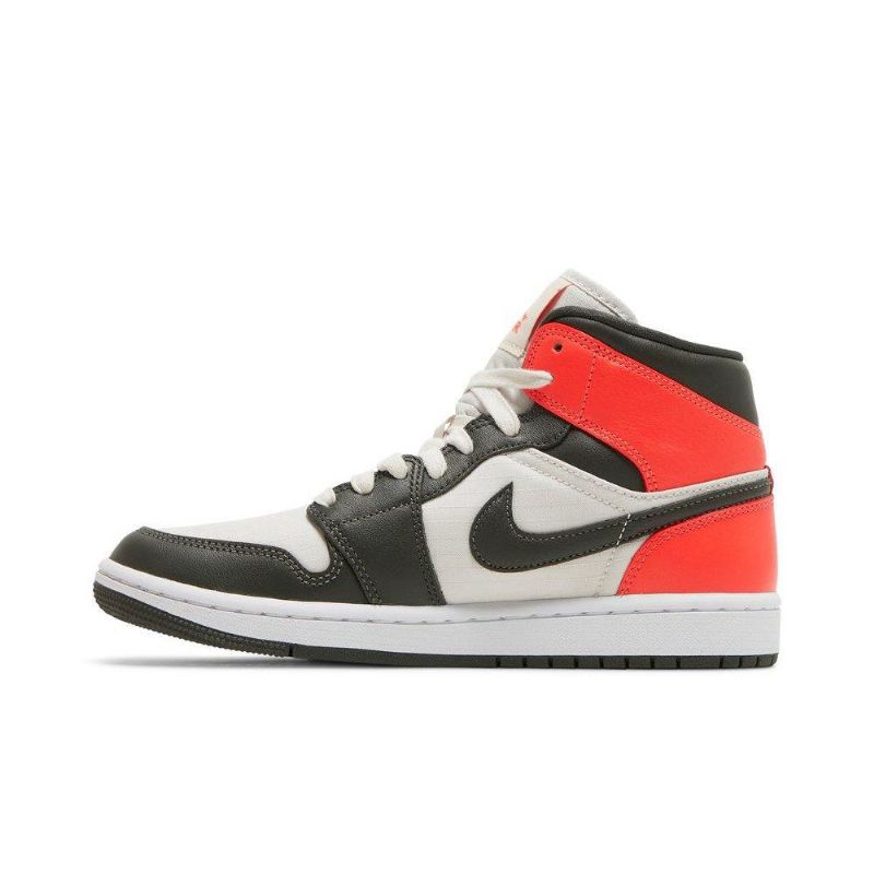 Γυναικεία Παπούτσια Air Jordan 1 Mid Se Καφέ Κόκκινα Λευκά