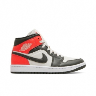 Γυναικεία Παπούτσια Air Jordan 1 Mid Se Καφέ Κόκκινα Λευκά
