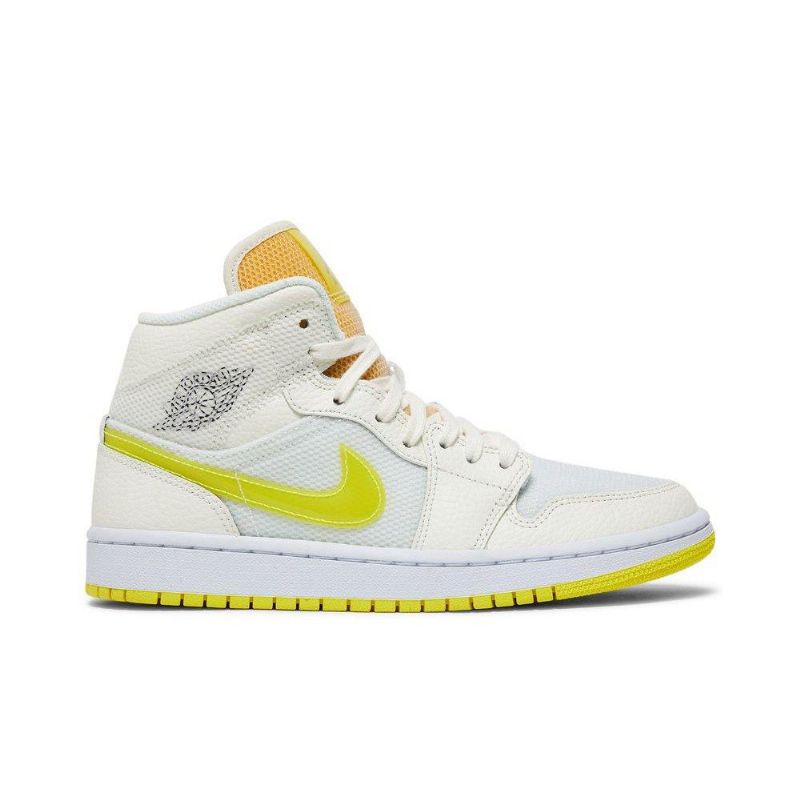 Γυναικεία Παπούτσια Air Jordan 1 Mid Se Κίτρινος Άσπρο