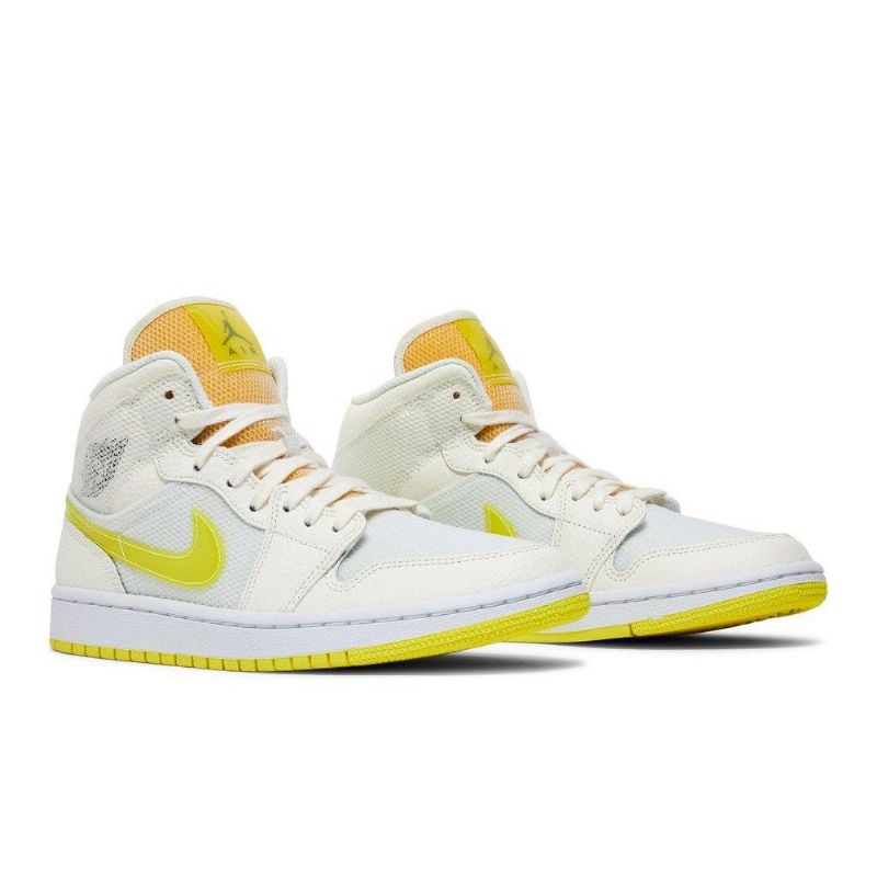 Γυναικεία Παπούτσια Air Jordan 1 Mid Se Κίτρινος Άσπρο