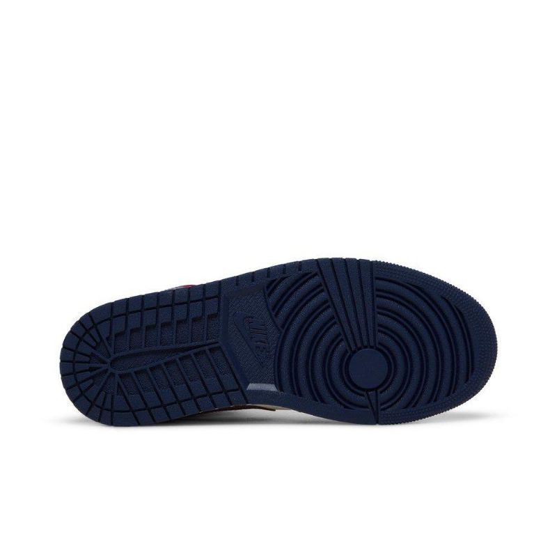 Γυναικεία Παπούτσια Air Jordan 1 Mid Se Κόκκινος Άσπρο Σκούρο Μπλε
