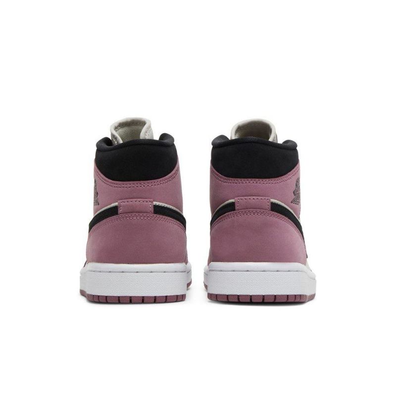 Γυναικεία Παπούτσια Air Jordan 1 Mid Se Λευκά Ροζ Μαύρα