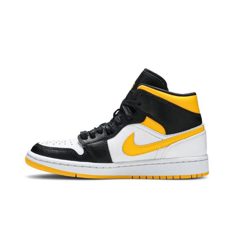 Γυναικεία Παπούτσια Air Jordan 1 Mid Se Λευκό Πορτοκαλί Μαύρα