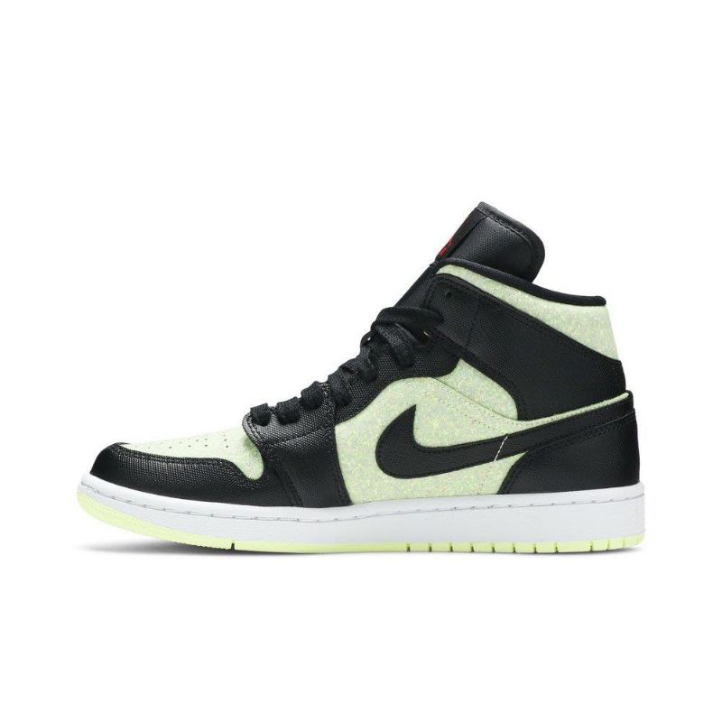 Γυναικεία Παπούτσια Air Jordan 1 Mid Se Μαύρα Πράσινα Κόκκινα
