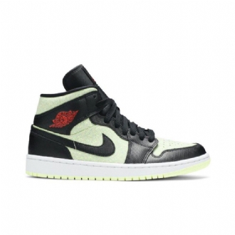 Γυναικεία Παπούτσια Air Jordan 1 Mid Se Μαύρα Πράσινα Κόκκινα