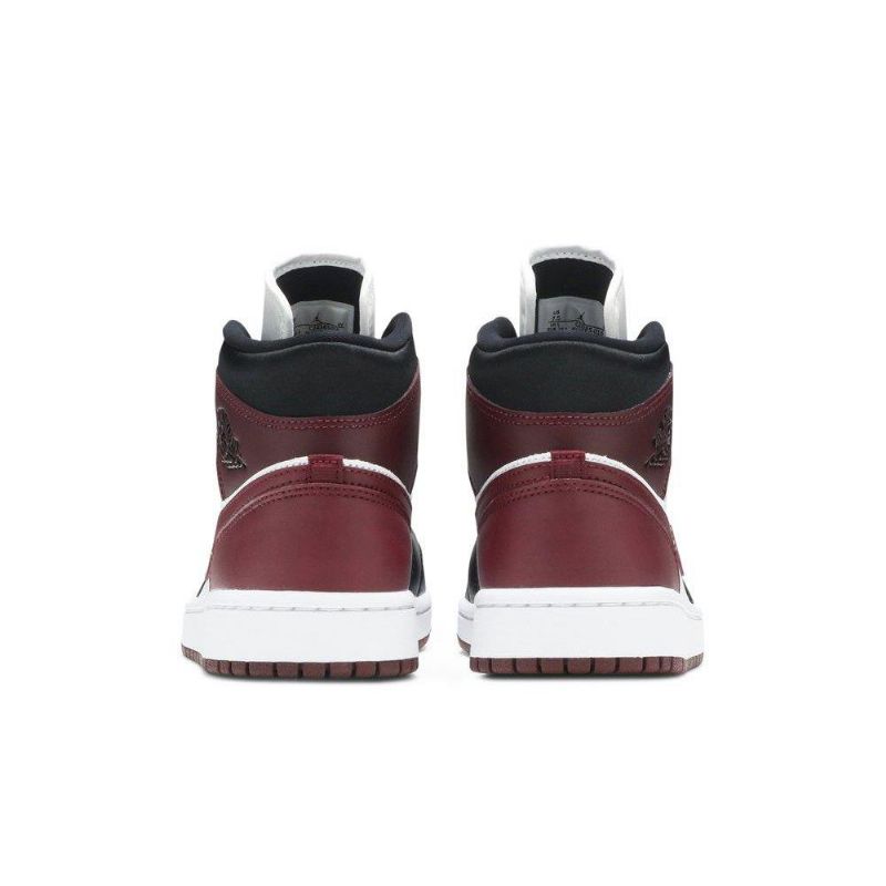 Γυναικεία Παπούτσια Air Jordan 1 Mid Se Μαύρος Bordeaux Άσπρο
