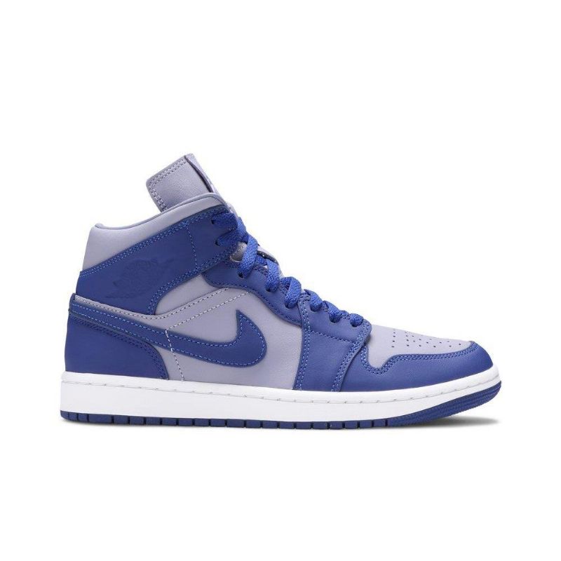 Γυναικεία Παπούτσια Air Jordan 1 Mid Se Μωβ Μπλε Άσπρο
