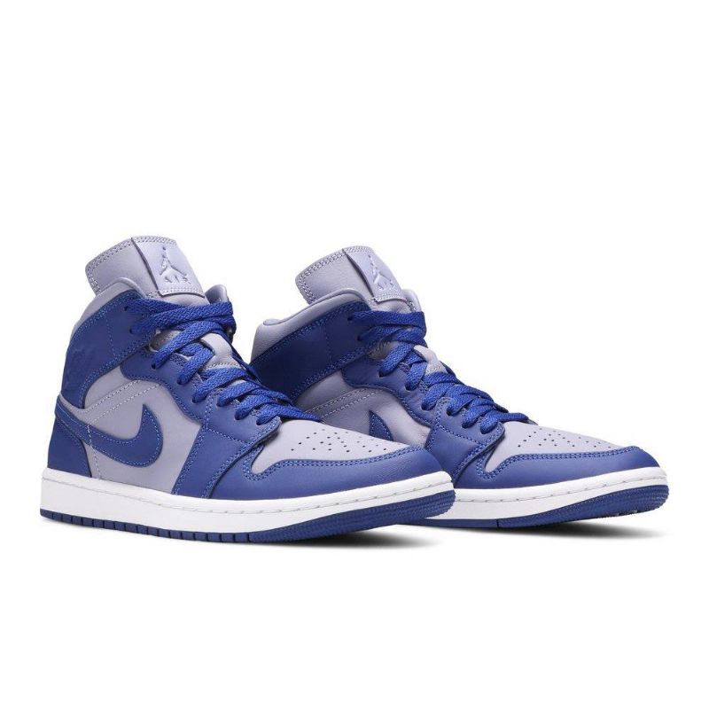 Γυναικεία Παπούτσια Air Jordan 1 Mid Se Μωβ Μπλε Άσπρο