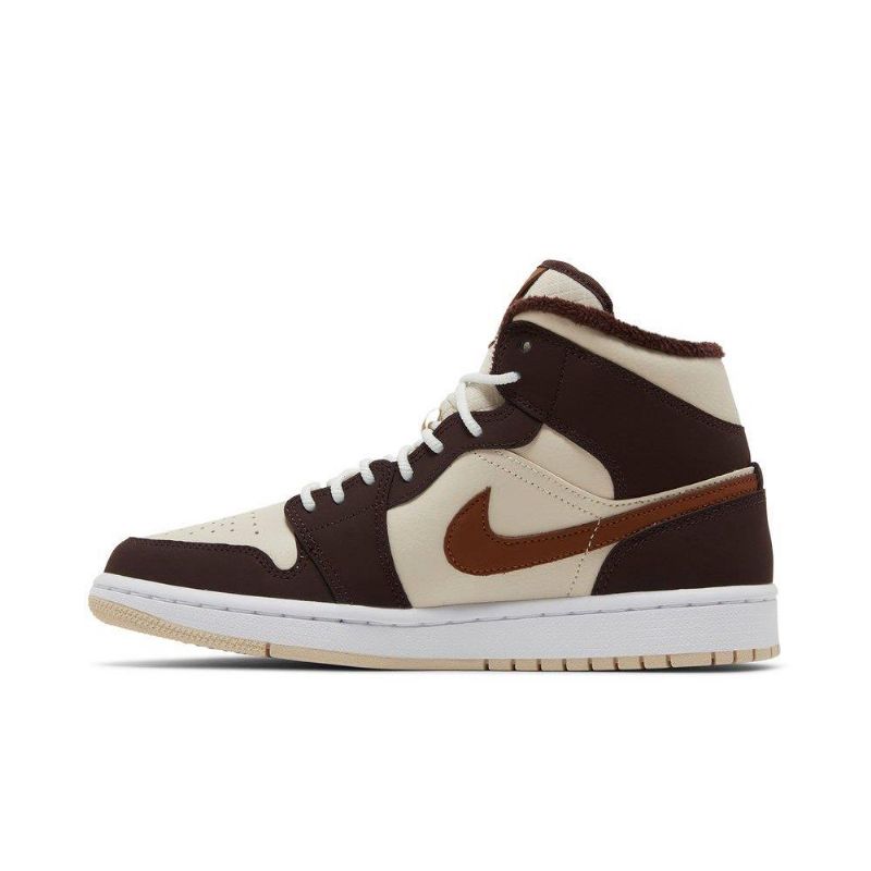 Γυναικεία Παπούτσια Air Jordan 1 Mid Se Μπεζ Καστανός