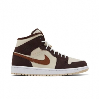 Γυναικεία Παπούτσια Air Jordan 1 Mid Se Μπεζ Καστανός